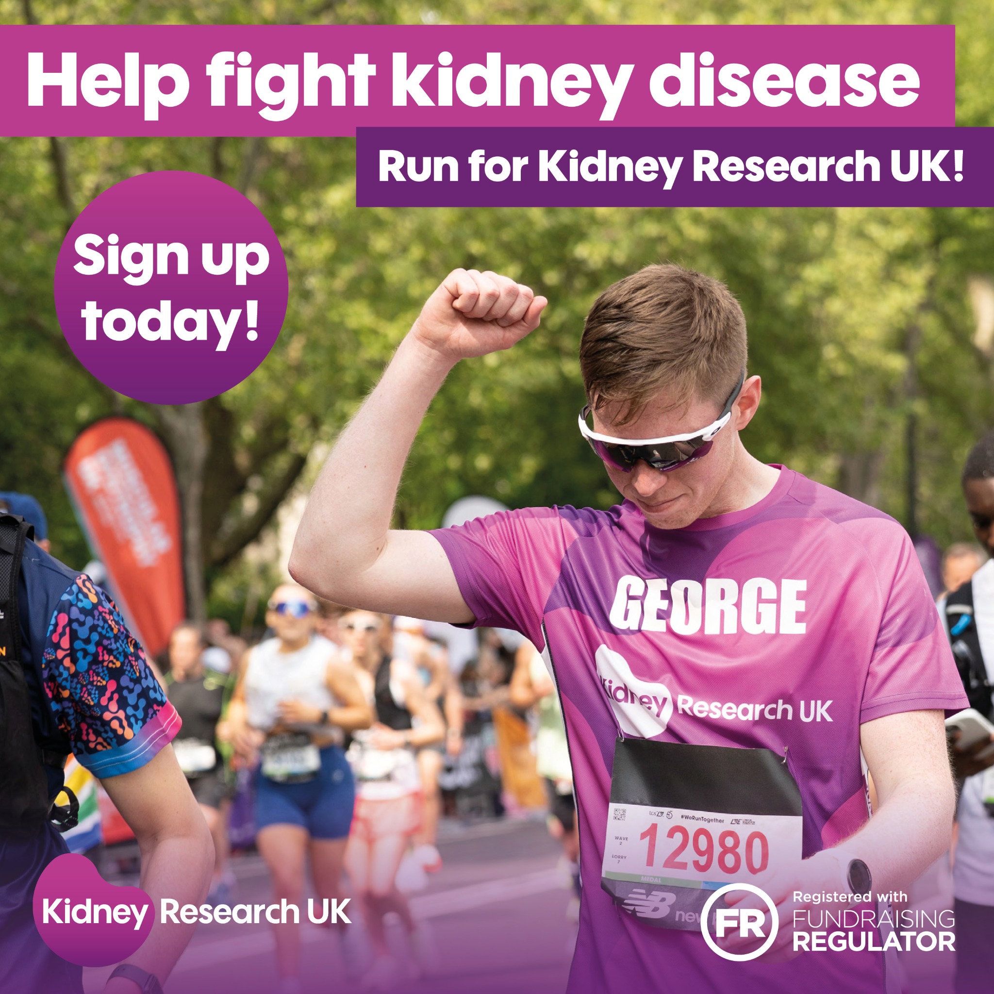 Kidney Research UK Facebook ad: Run all over kidney disease