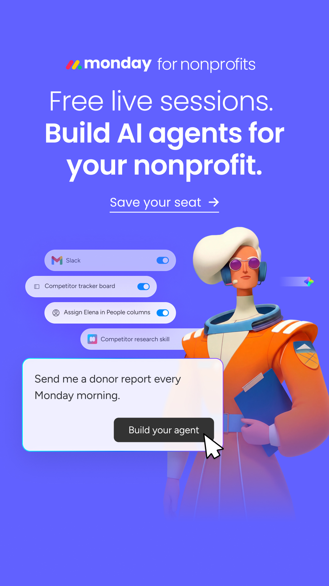 monday.com Facebook ad