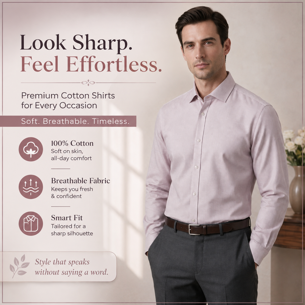 ShirtLabs Facebook ad: Buy Premium Cotton Shirt!