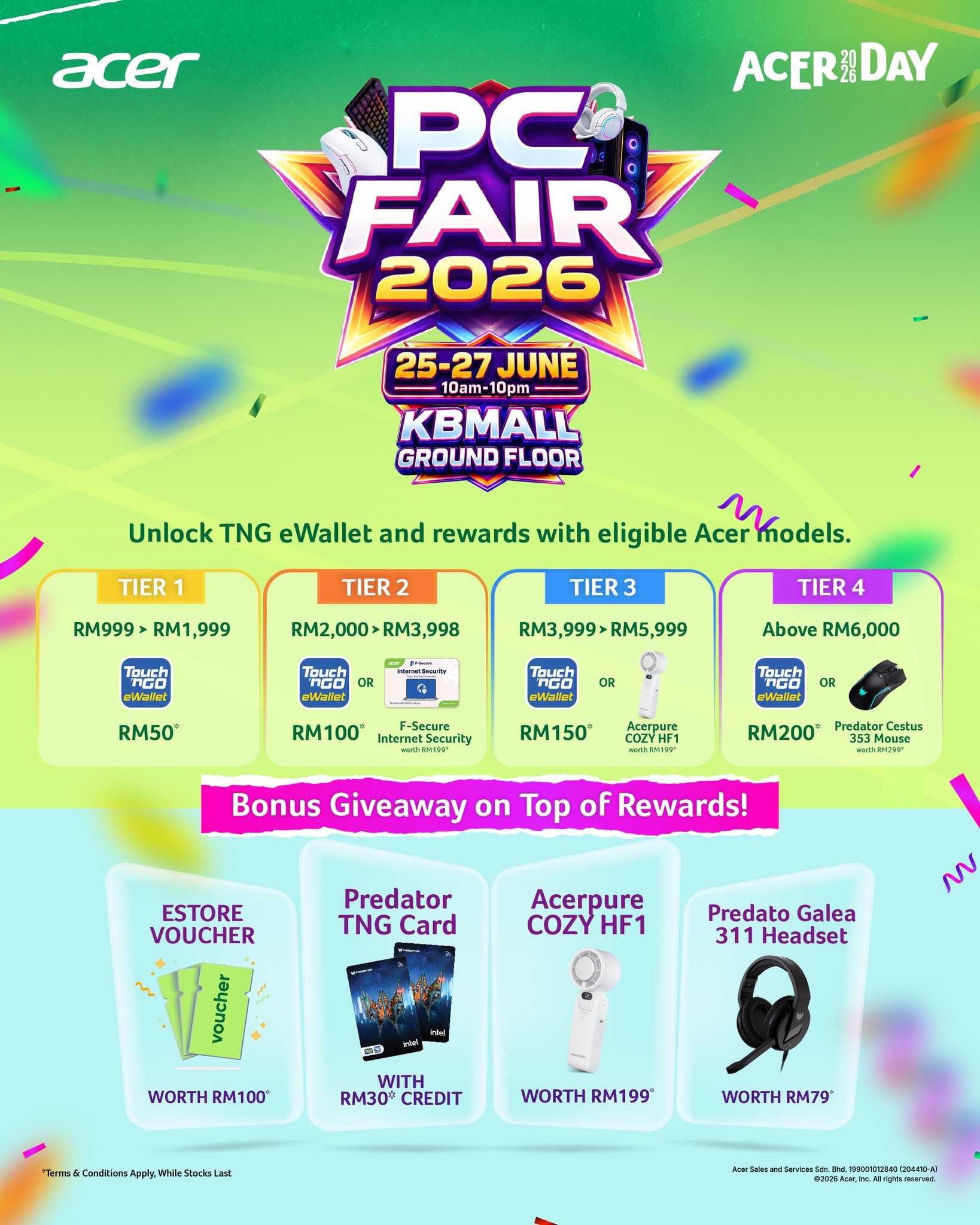 Acer Malaysia Facebook ad: Oi ore Kelate!