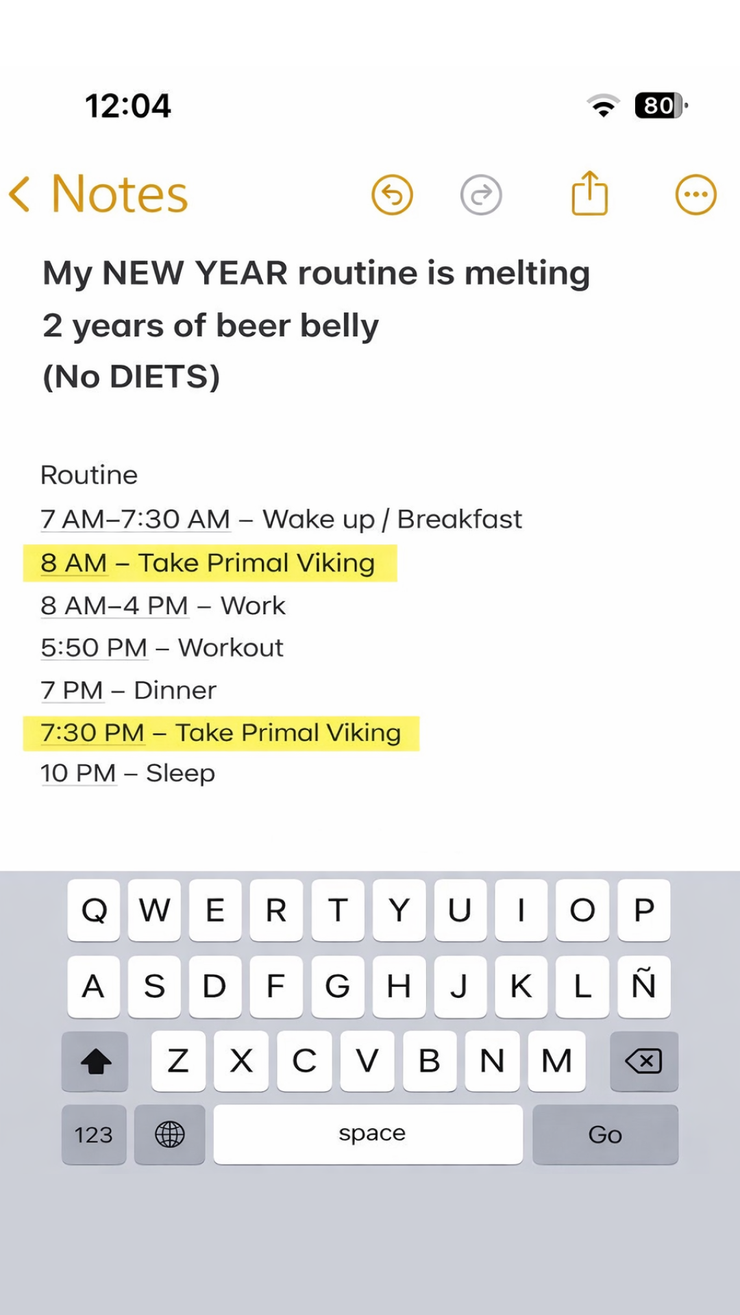 Primal Viking Facebook ad