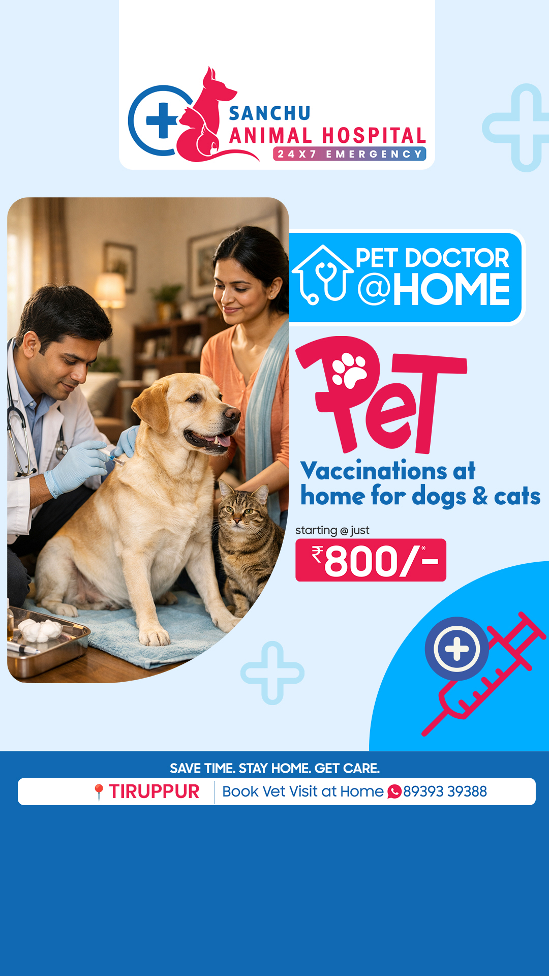 Sanchu Animal Hospital Facebook ad