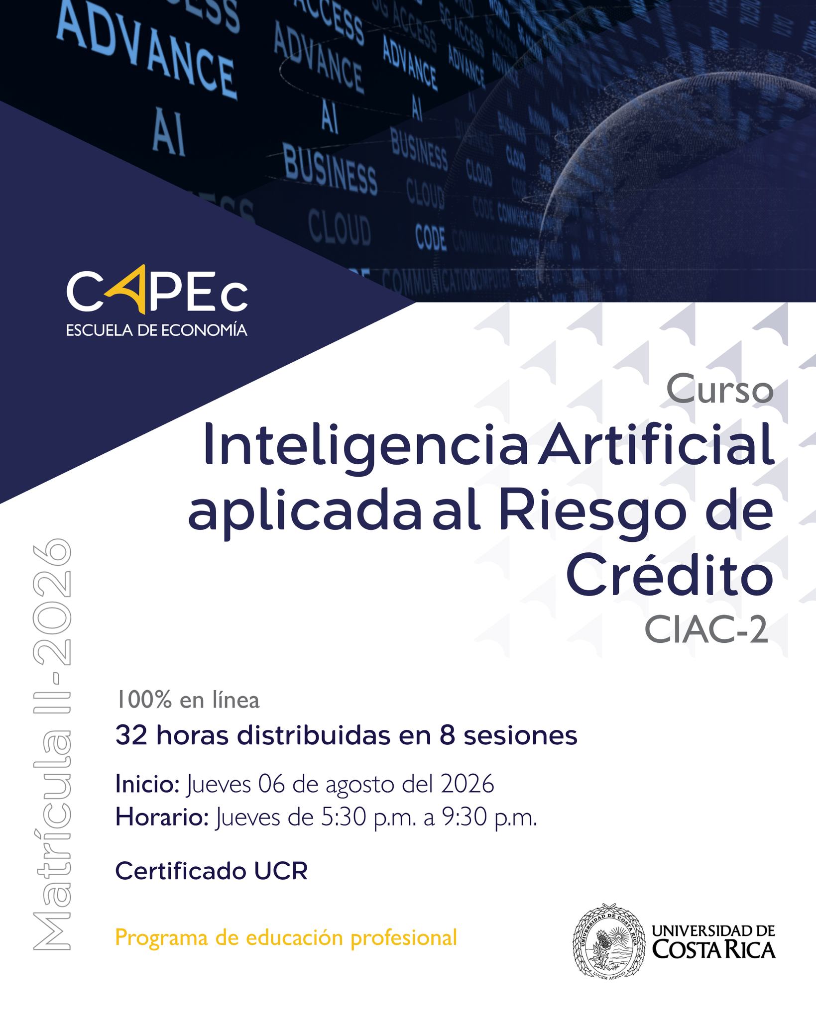 CAPEc Capacitación y Actualización Profesional en Economía-UCR Facebook ad