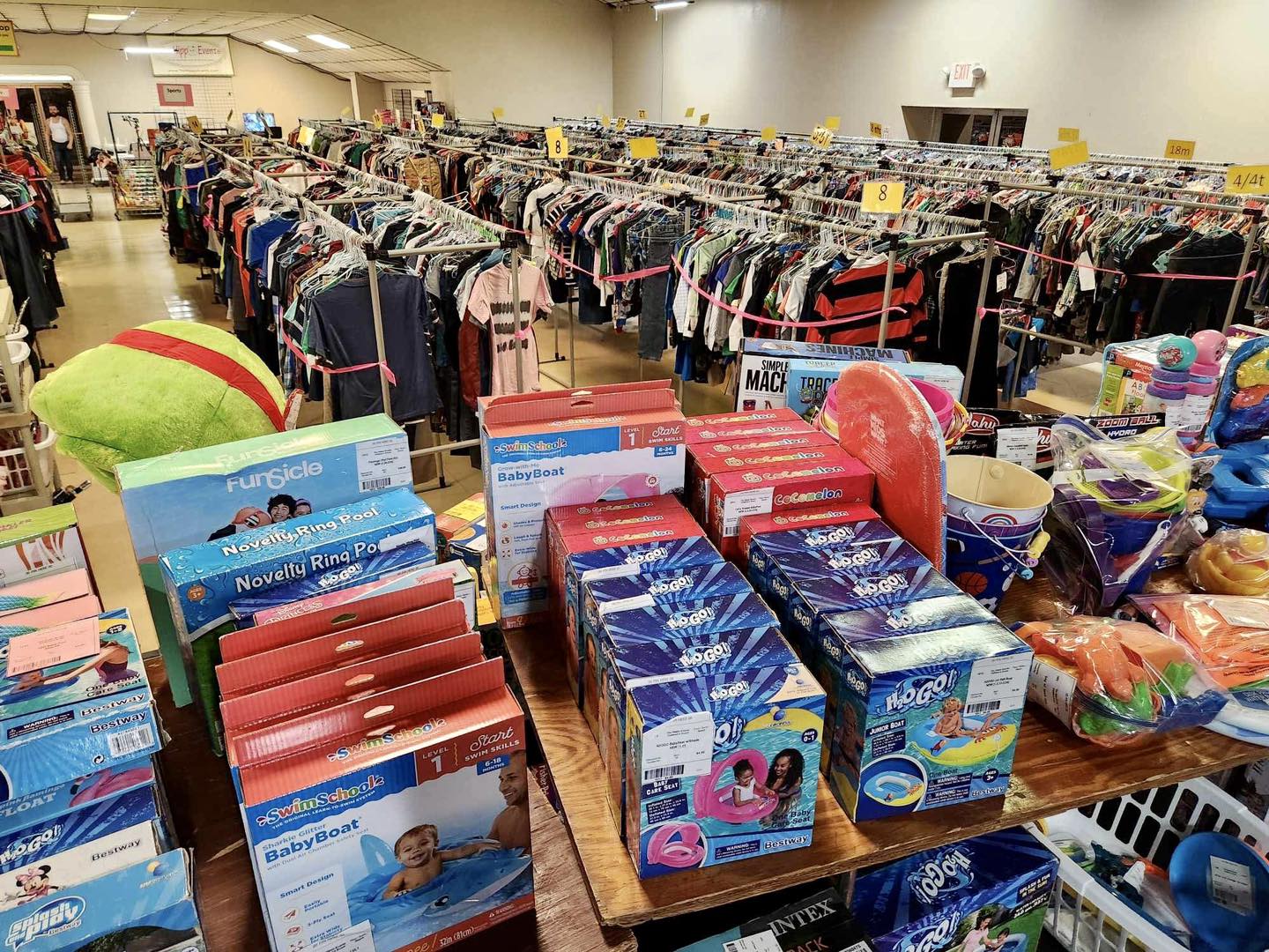 The Hippo Events Pop-up Consignment Events for the WHOLE Family Facebook ad: FIRST PICK. BEST DEALS.