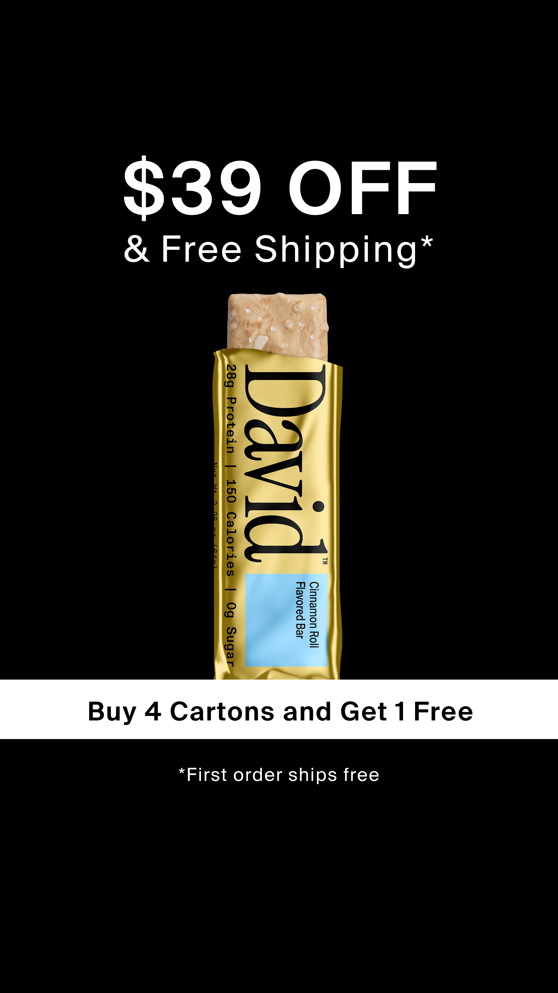 David Protein Facebook ad