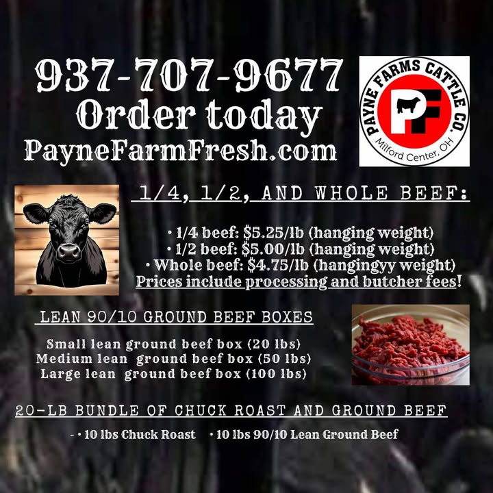 Payne Farms LLC, Facebook ad: Stock Up for Summer Grilling Season!