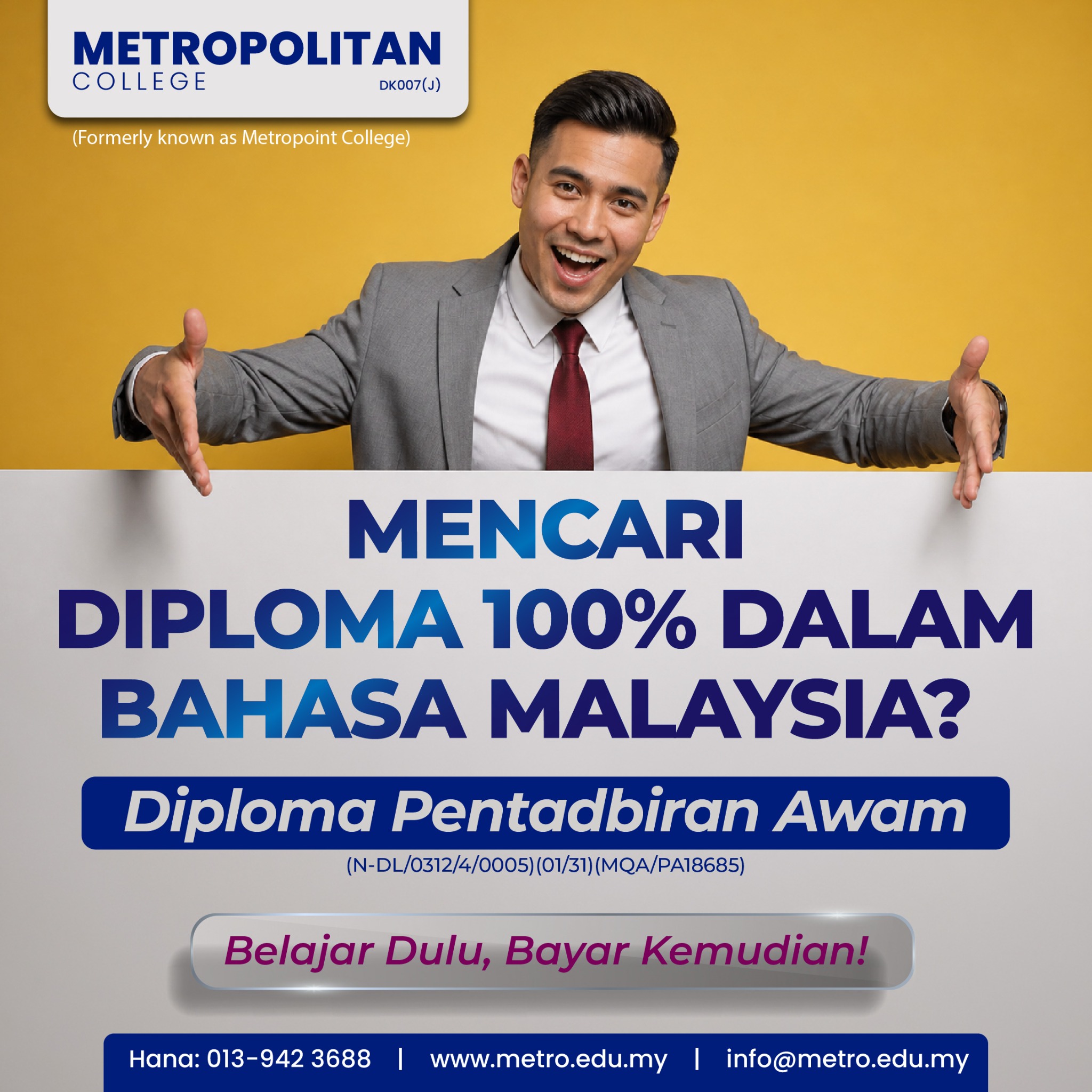 Metropolitan College  Facebook ad