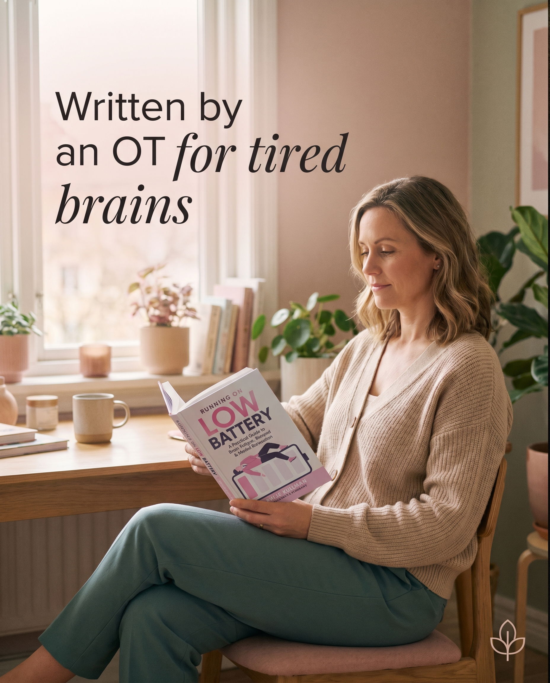 Running on Low Battery Facebook ad: Written by an OT, for tired brains