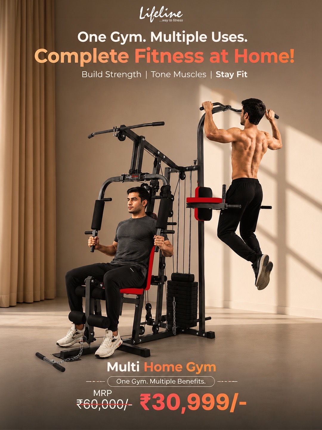 Lifeline Fitness Facebook ad: Chat with us