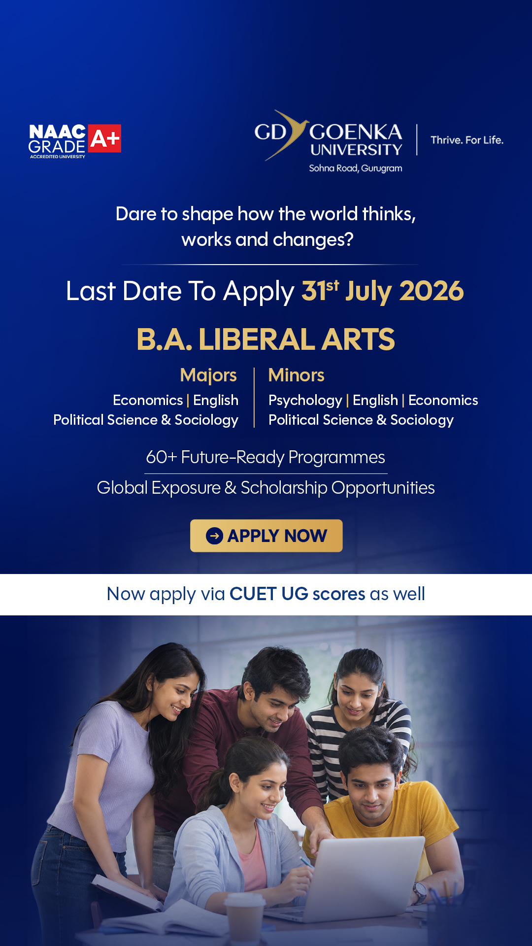 GD Goenka University Facebook ad