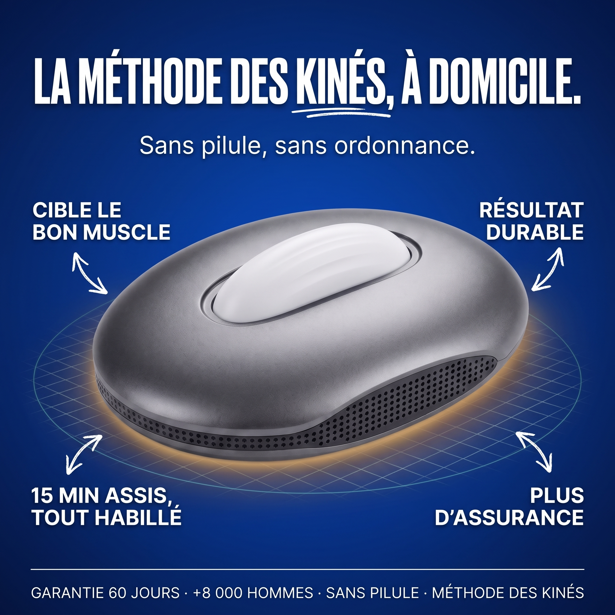 PlancherPelvien Hommes Facebook ad: La méthode des kinés, à domicile, Pro Max