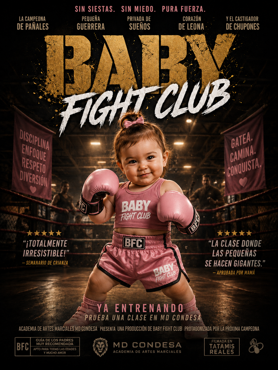 MD Self Defense Academy Condesa Facebook ad: Tu bebé nació para este club