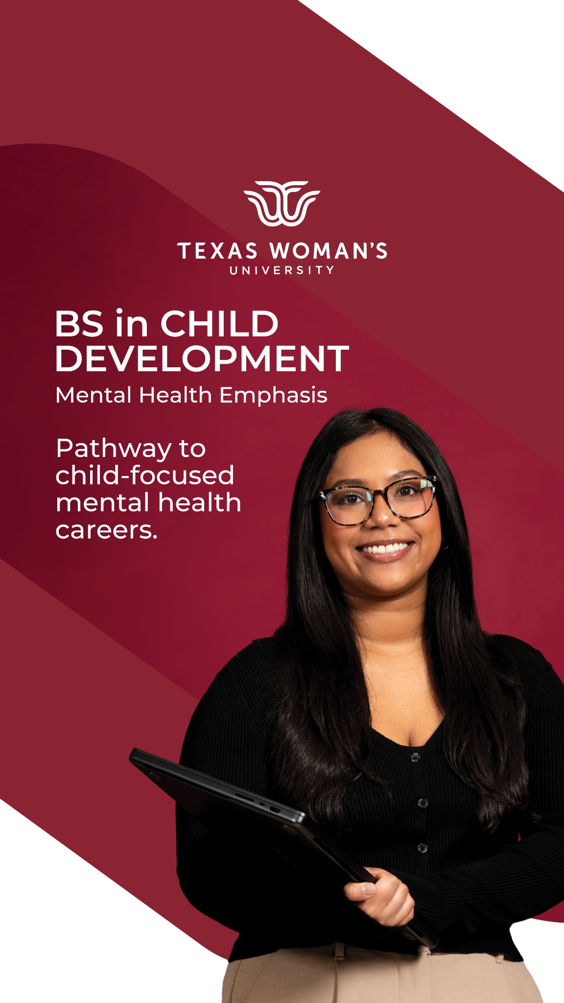 Texas Woman's University Facebook ad