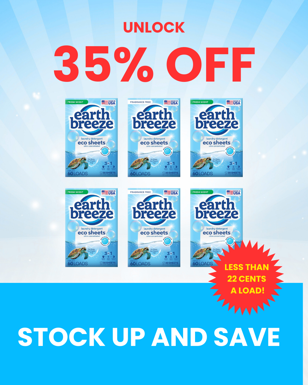 Earth Breeze Facebook ad
