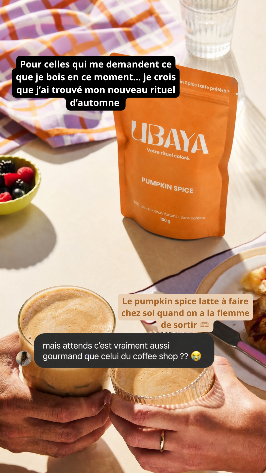 Ubaya Facebook ad: Votre nouveau rituel d’automne
