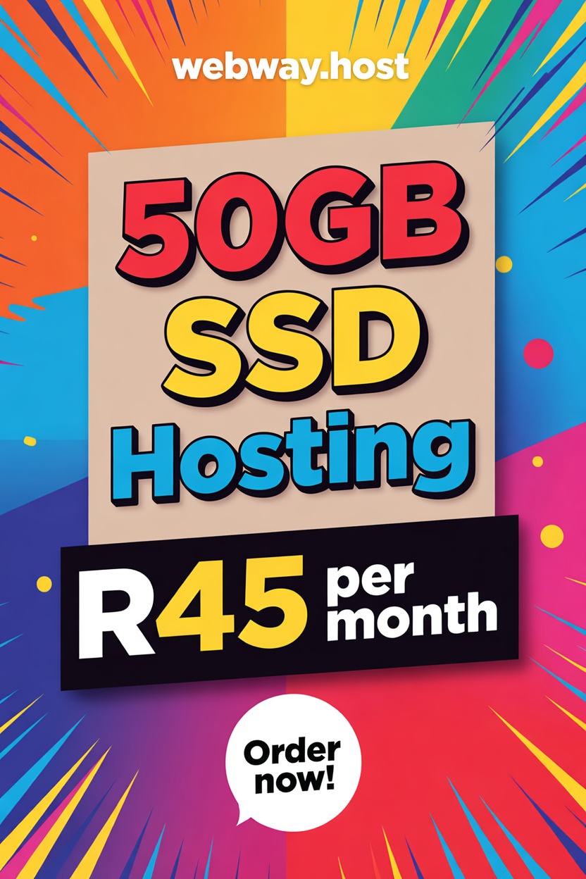 Webway Facebook ad: World class web hosting that doesn't break the bank