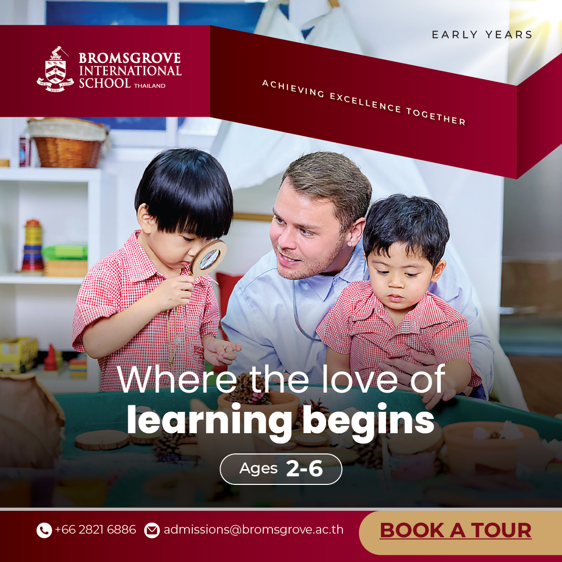 Bromsgrove International School Thailand (BIST) Facebook ad: Bromsgrove Early Years (Ages 2-6)