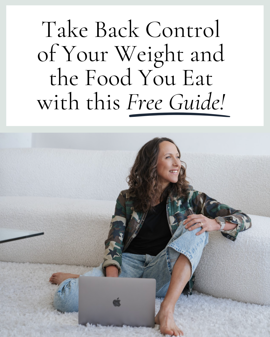 Mikki Williden, PhD Facebook ad: 100+ tips and delicious recipes for sustainable fat loss.