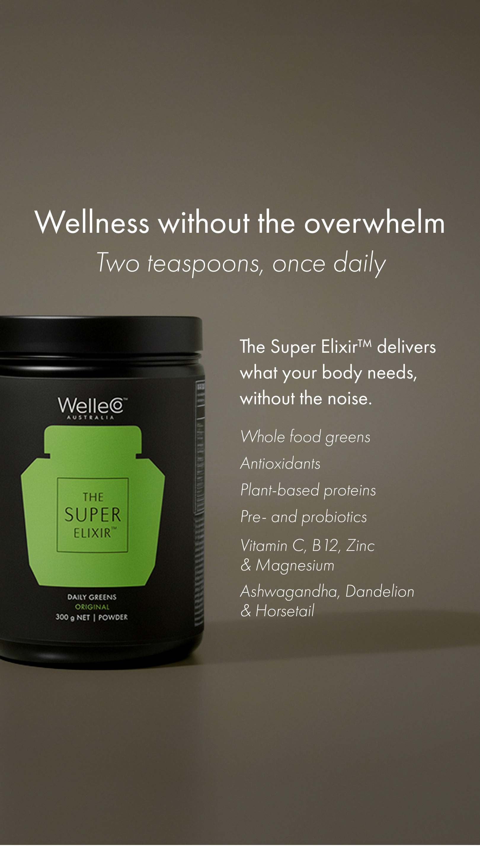 WelleCo Facebook ad