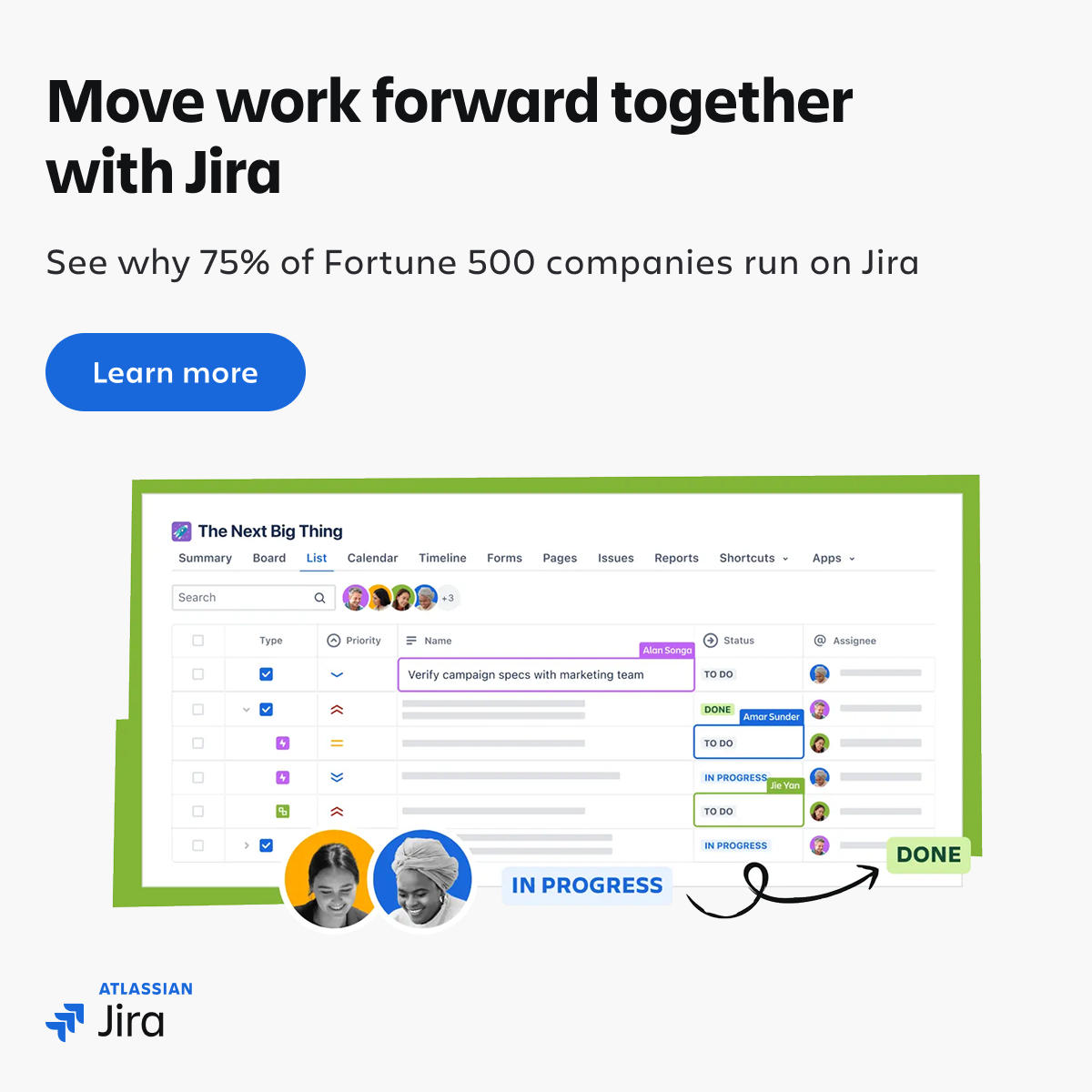 Atlassian Facebook ad