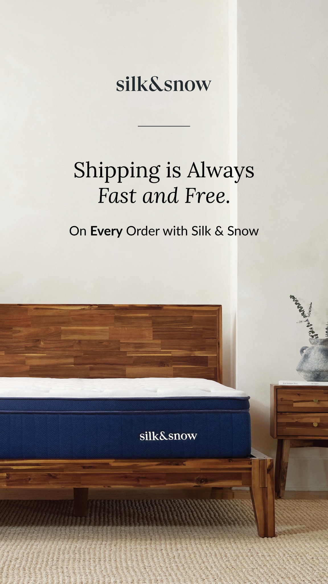 Silk and Snow Facebook ad