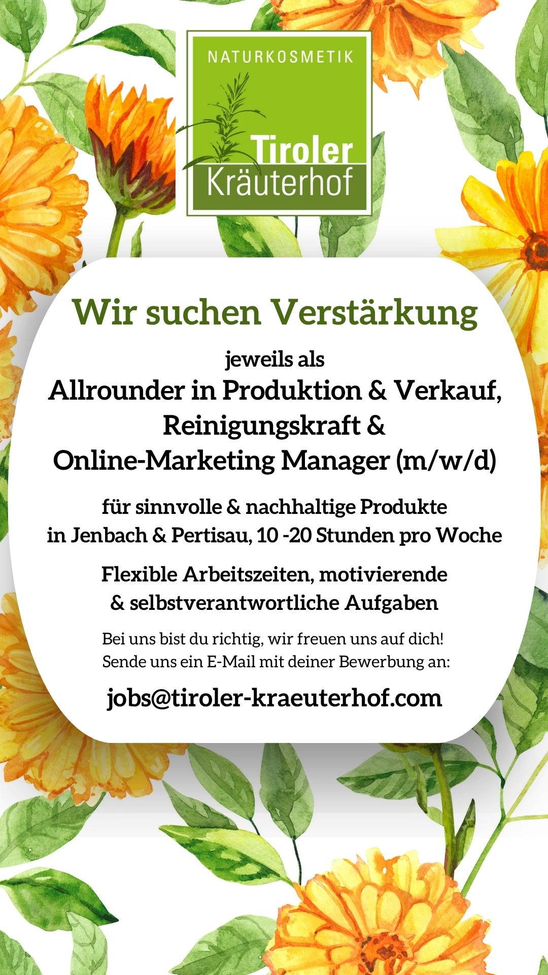 Tiroler Kräuterhof Naturkosmetik Facebook ad