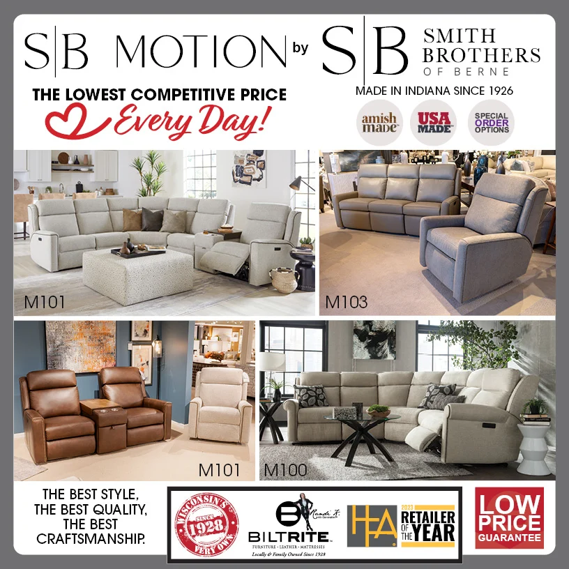 BILTRITE Furniture - Leather - Mattresses Facebook ad: Why buy the Smith Brothers Of Berne, Inc.