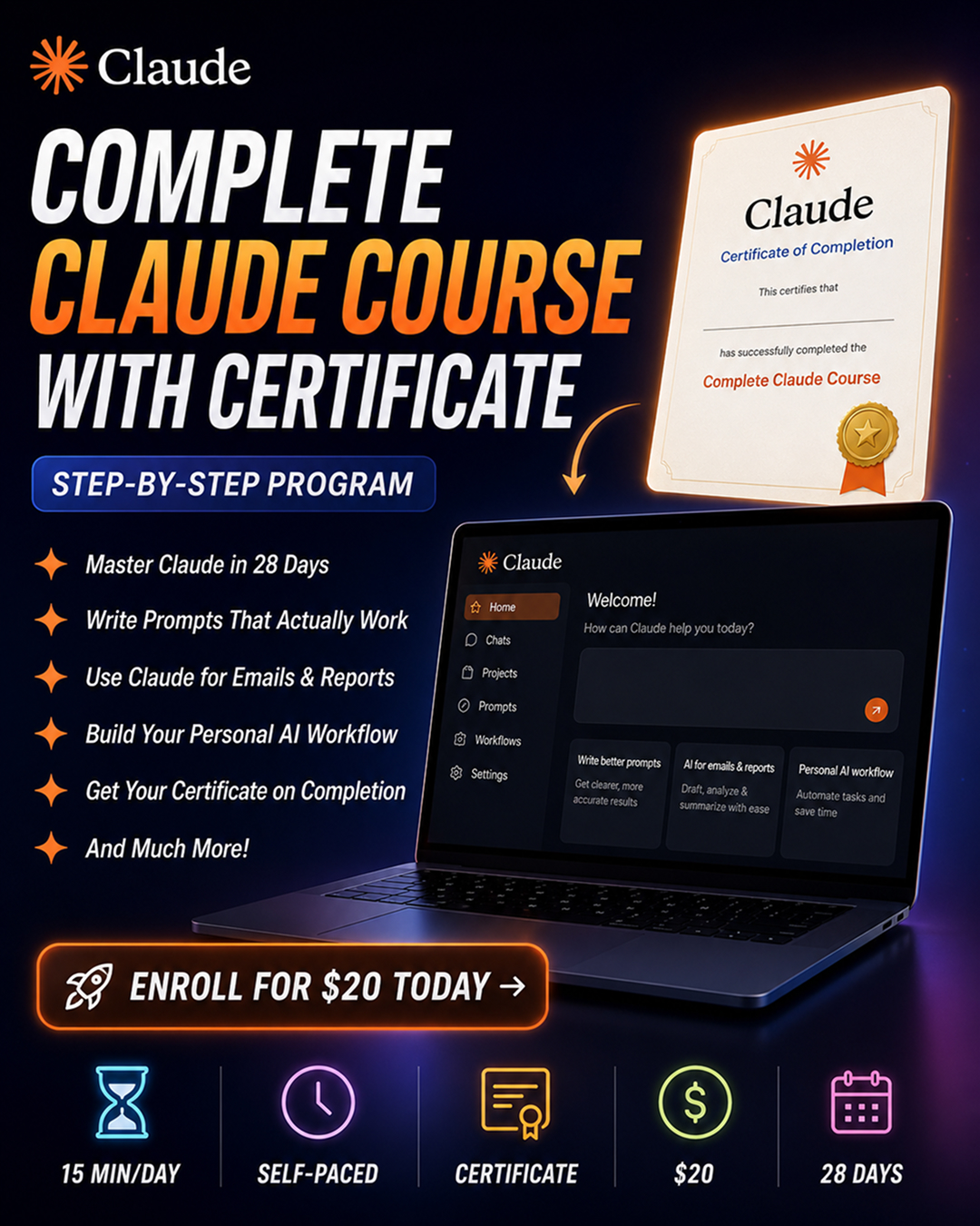 Emily Carter AI & Career Growth Facebook ad: Start Now