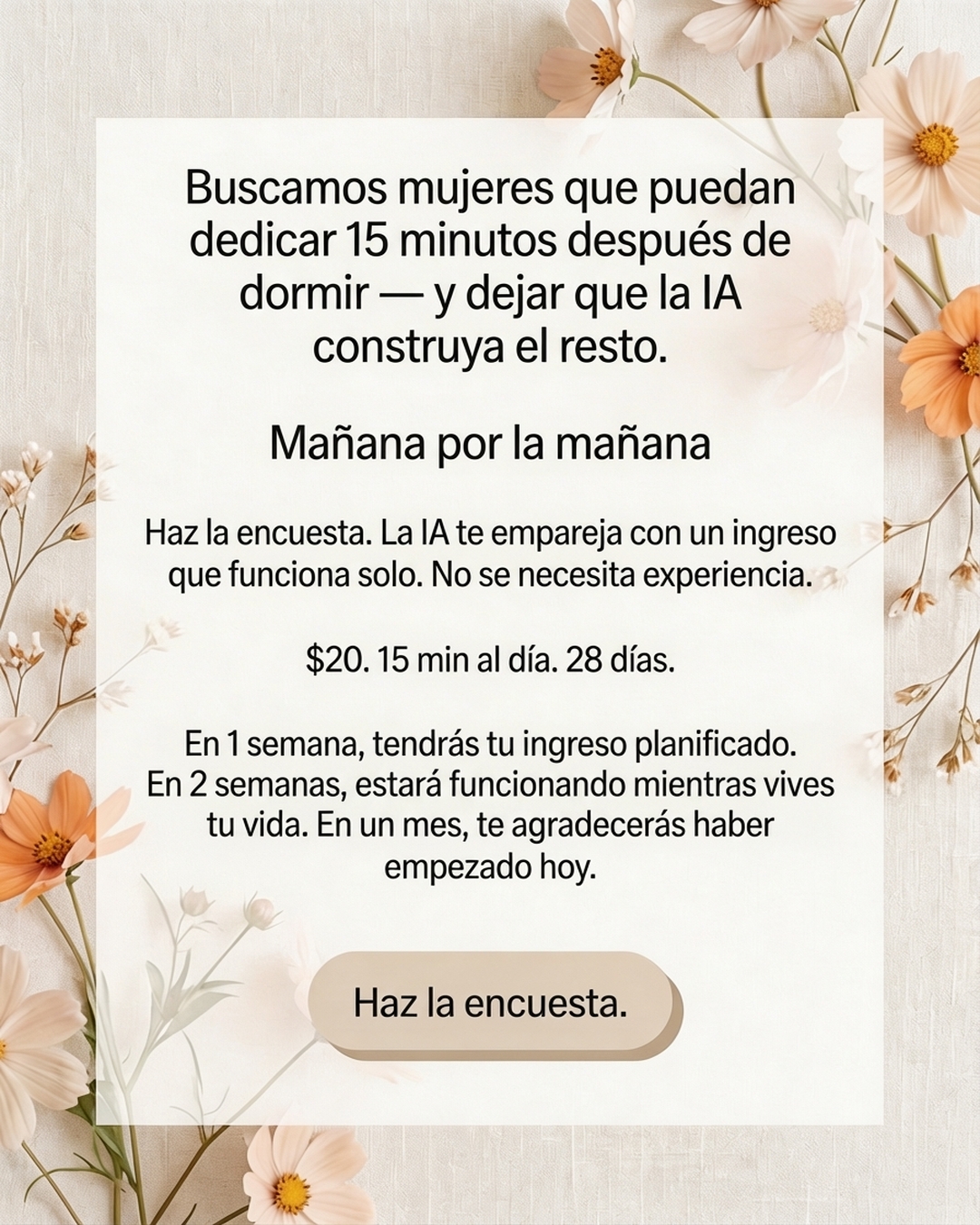 María Carmen Rodríguez López Facebook ad: Empieza ahora