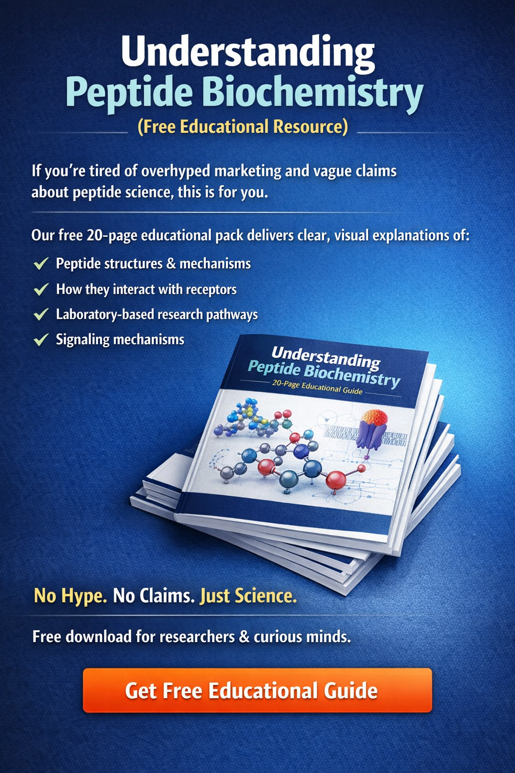 Nova Life Peptides Facebook ad: Inside Peptide Mechanisms: Free 20-Page Research Guide