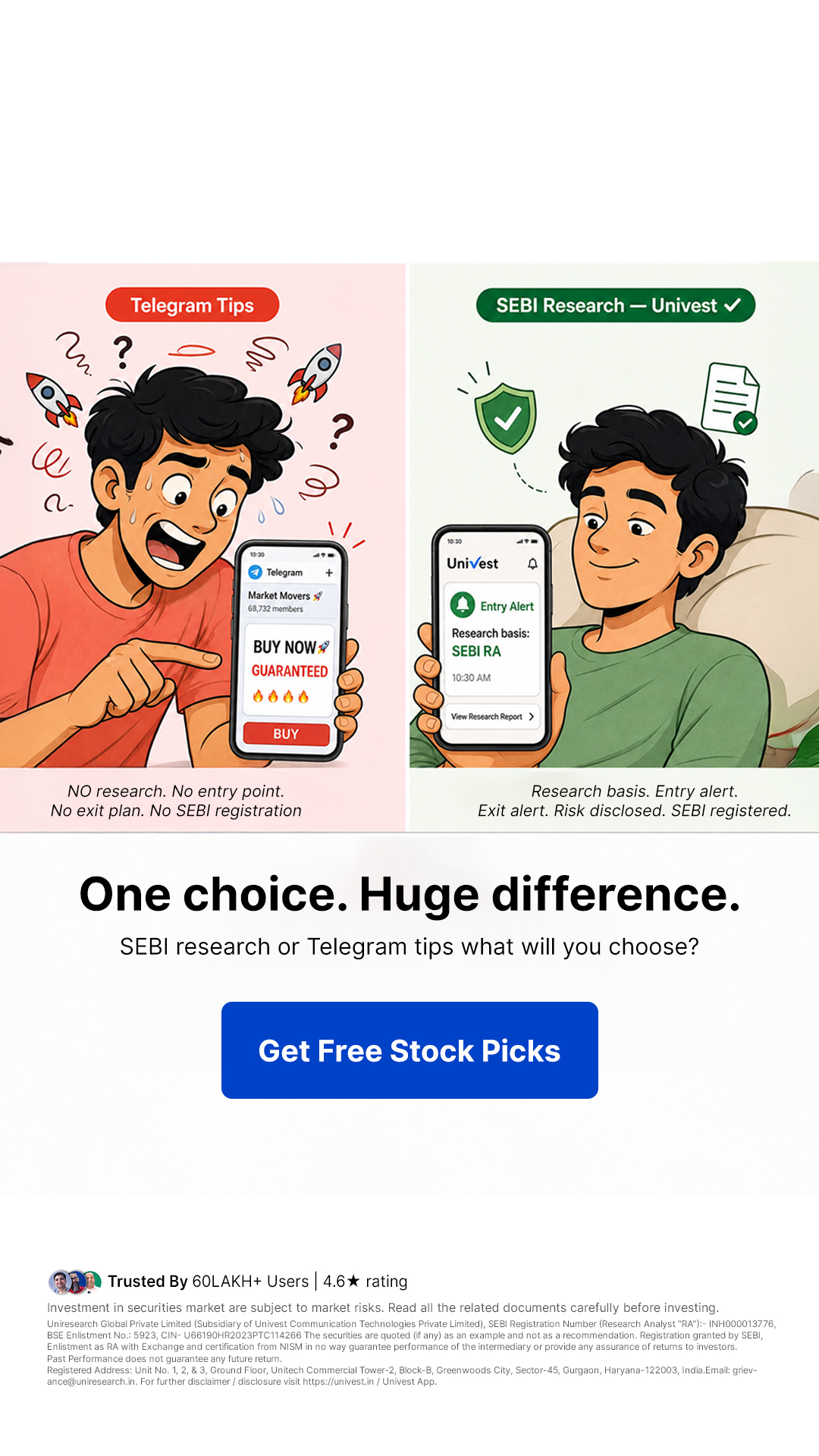 Univest.in Facebook ad