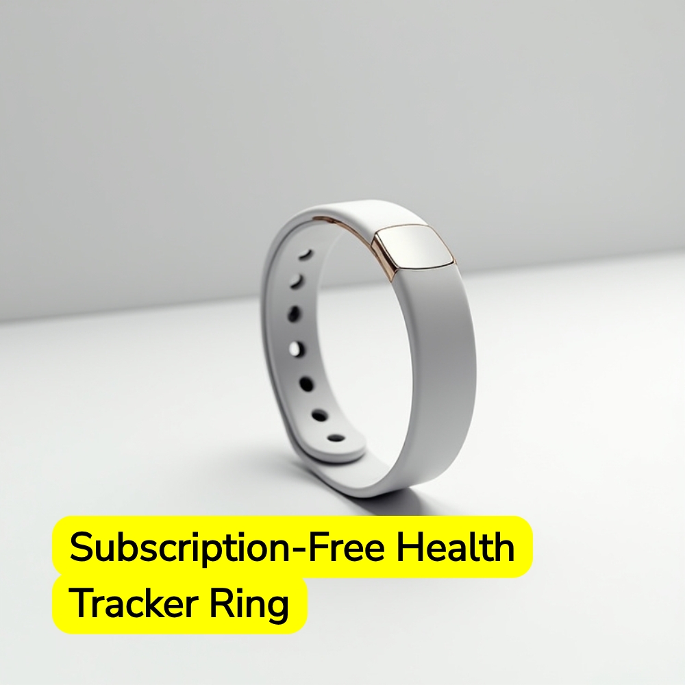 Finders Groove Chronicle Facebook ad: Subscription-Free Health Tracker Ring.