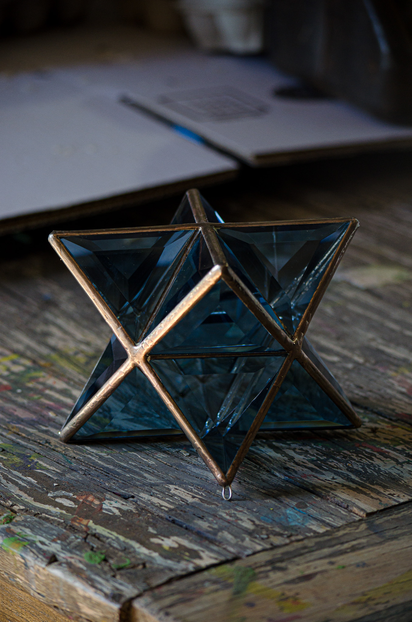 Zakay Glass Creations - Geometric Pendant Lights and Sculptures Facebook ad from May 12, 2025