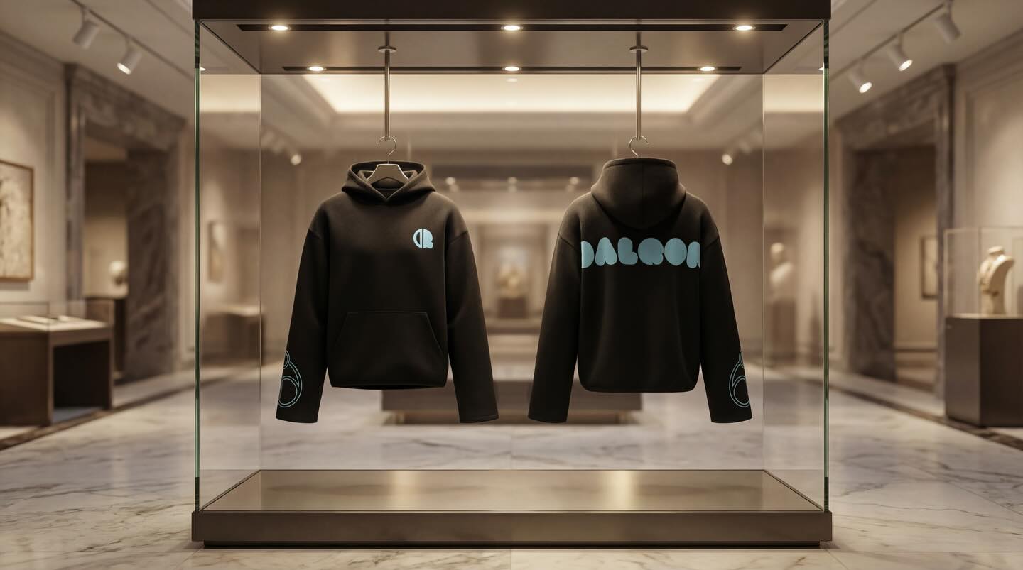 DÅLQOn Facebook ad: Blue Vintage « 99 DALQON Black Hoodie