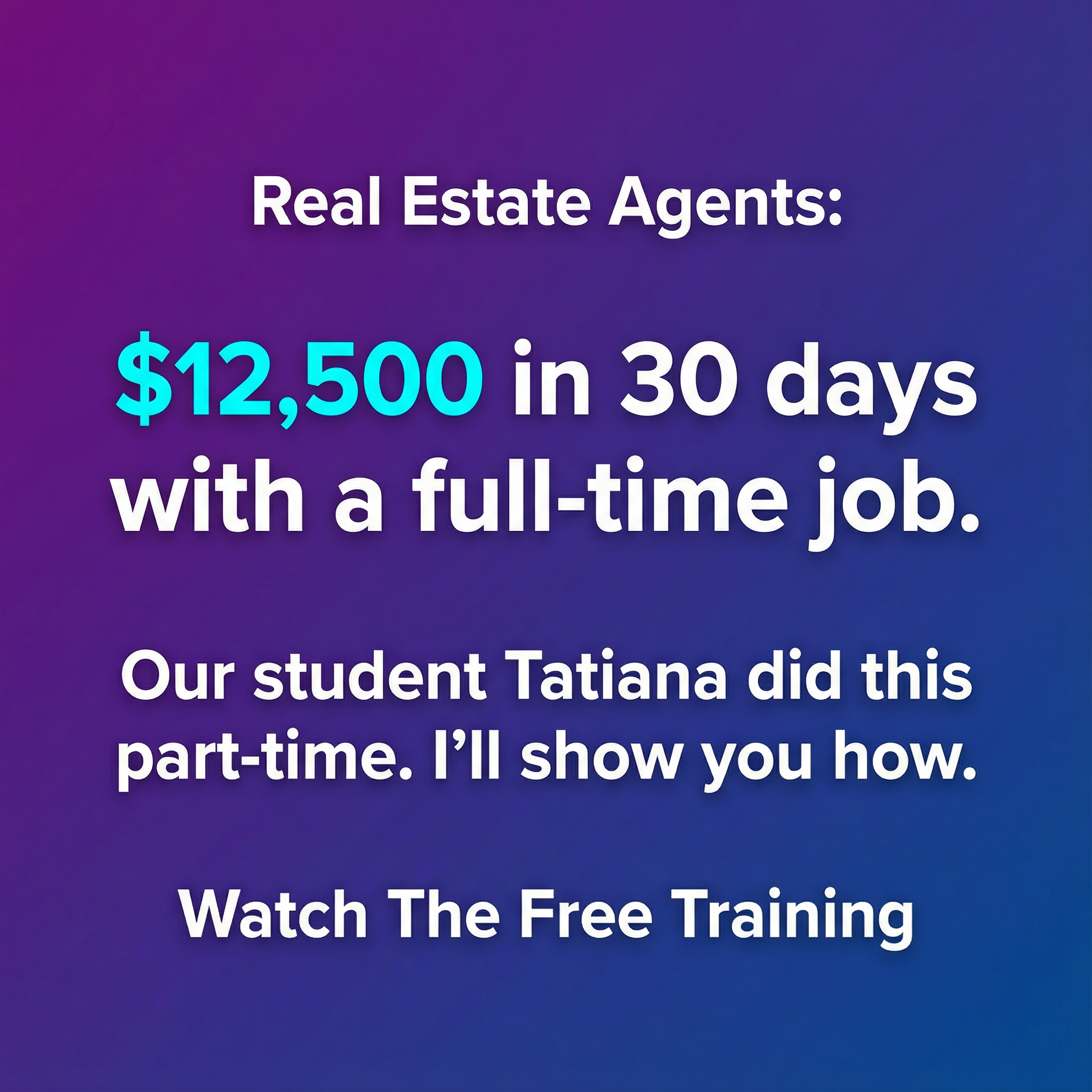 Aidelys Investor/Real Estate Facebook ad: For The Agent Who Feels Stuck