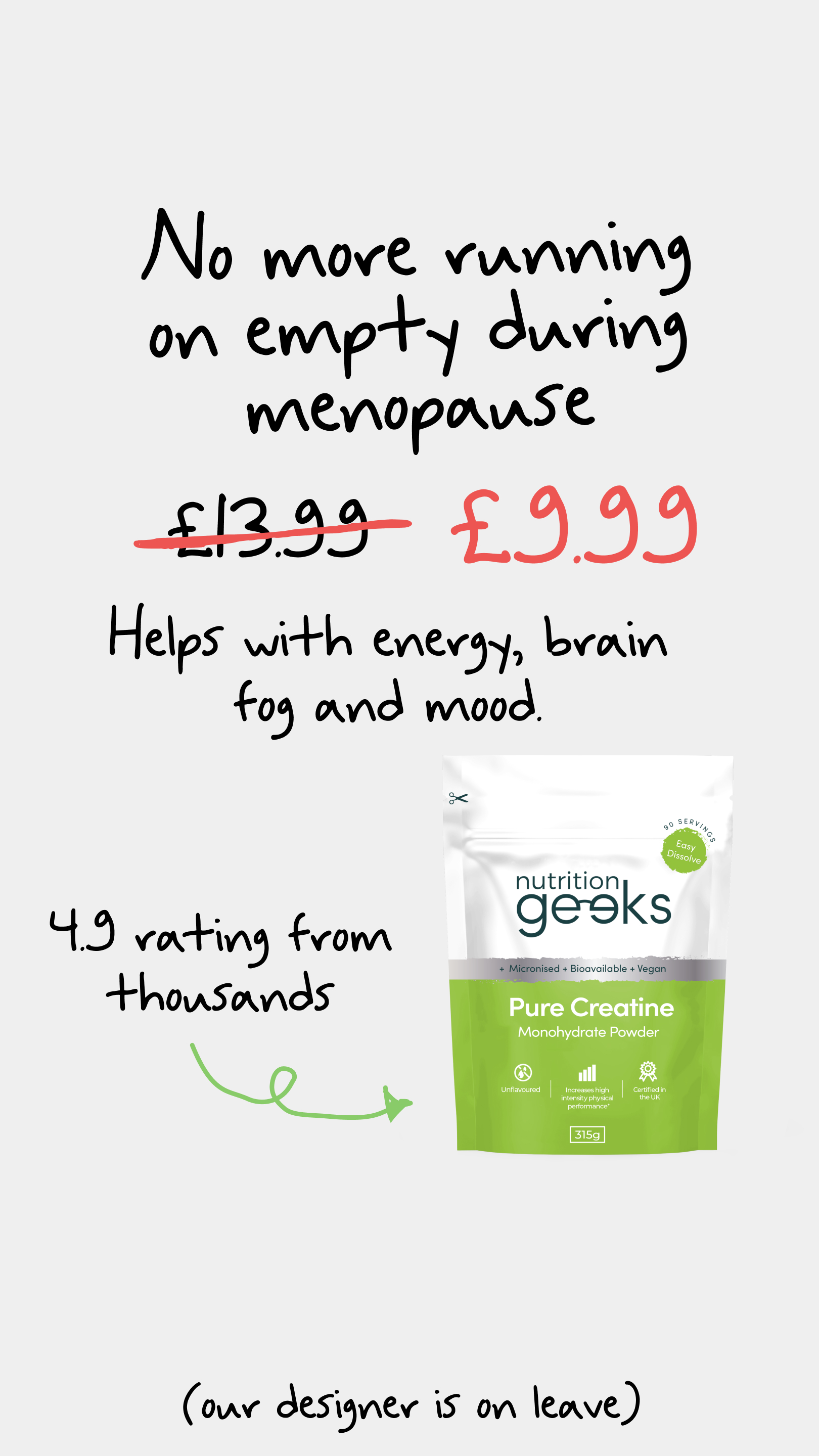 Nutrition Geeks Facebook ad