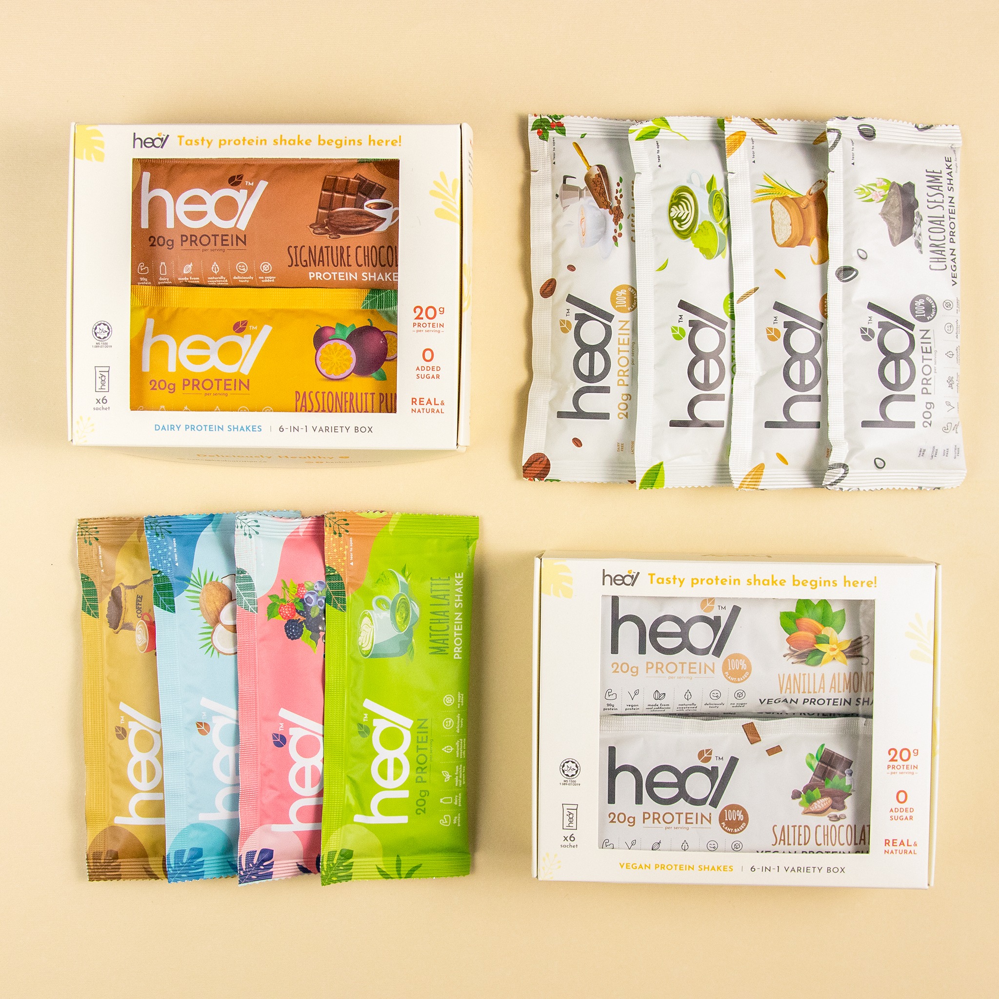 PowerHouse Facebook ad: Our Whey Protein and Vegan Protein lines now…