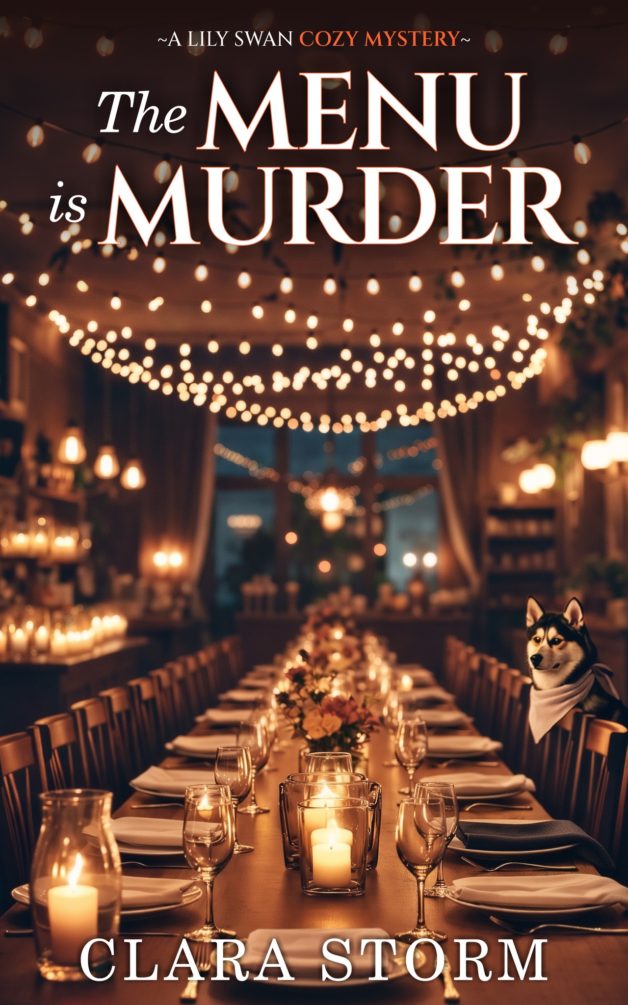 Clara Storm Cozy Mysteries Facebook ad: The Menu is Murder: A Lily Swan Cozy Mystery