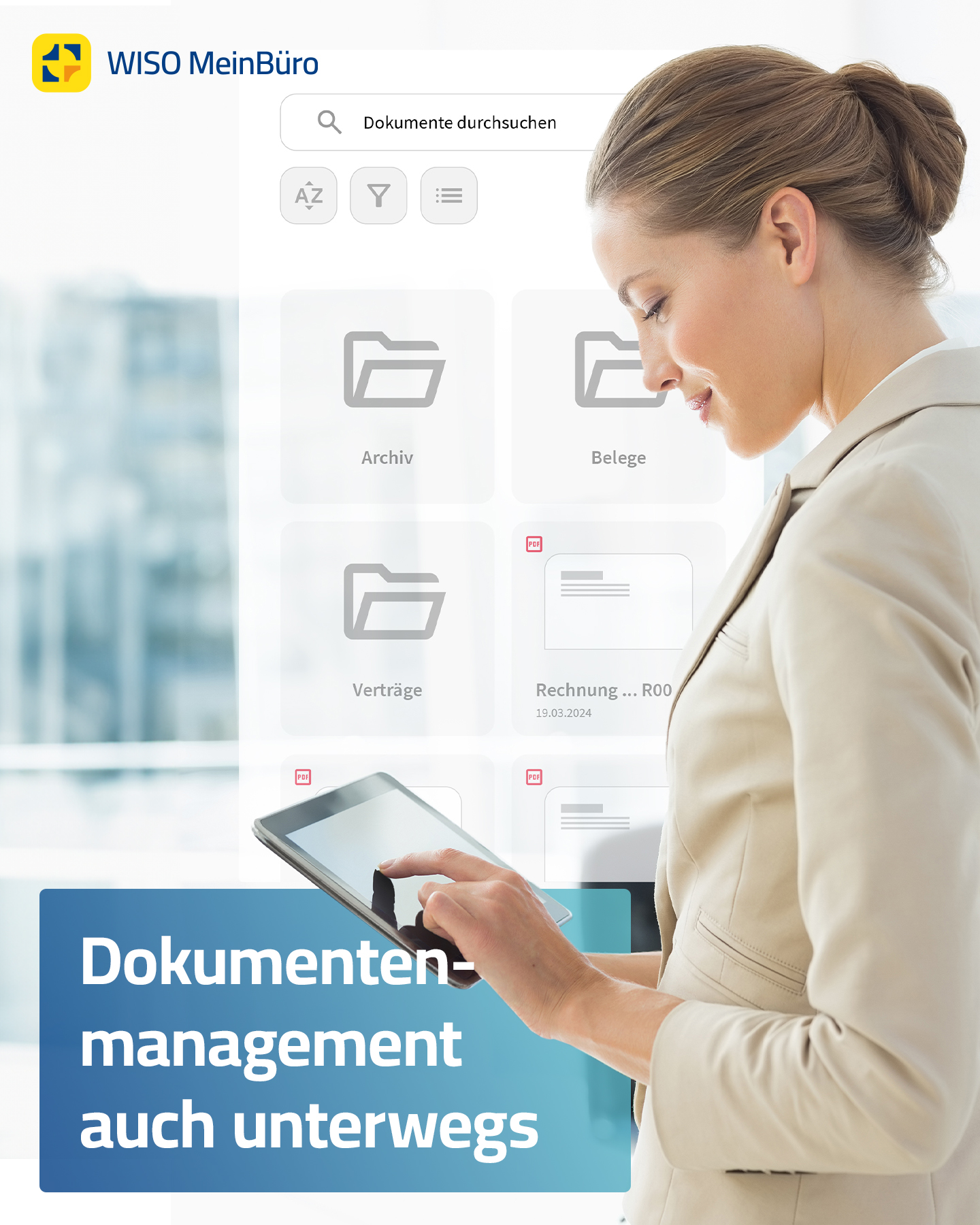 WISO MeinBüro Facebook ad: WISO MeinBüro für deine Buchhaltung