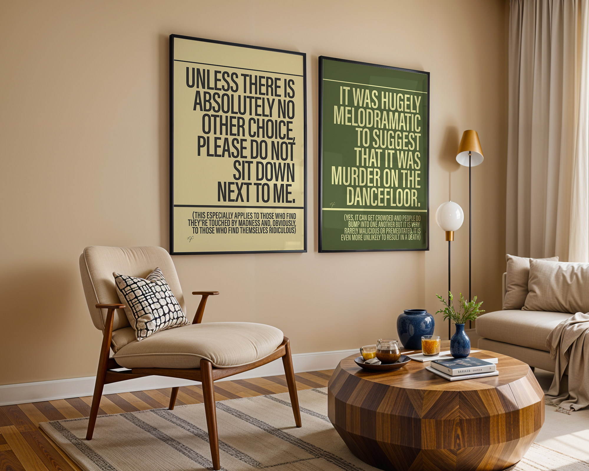 Striped Circle Artwork Facebook ad