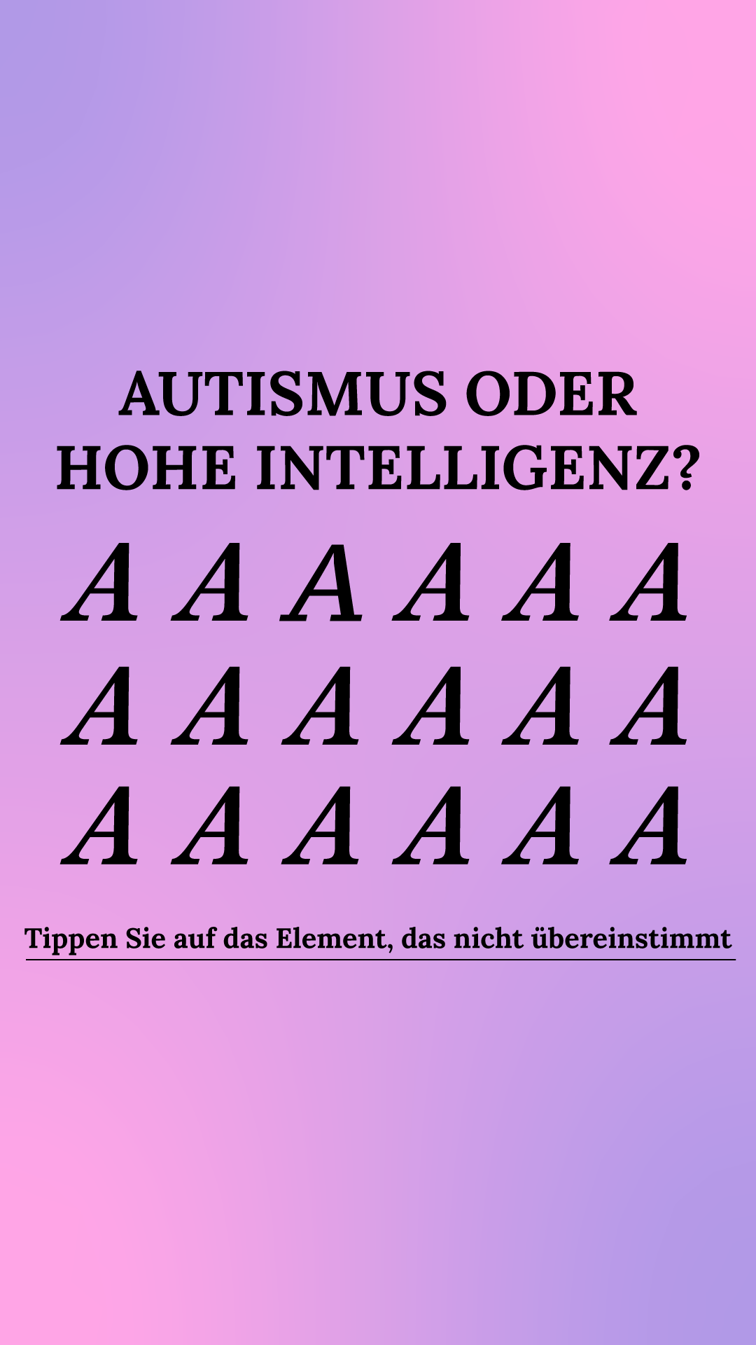 International Brain Test Facebook ad