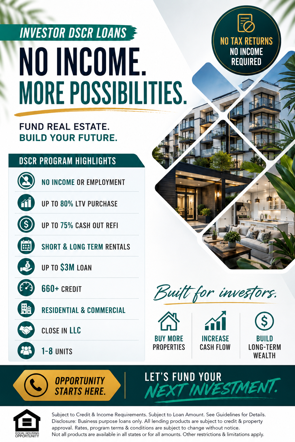 David De La Torre, Mortgage Specialist, NMLS ID 372541 Facebook ad: No Income or Employment Used!