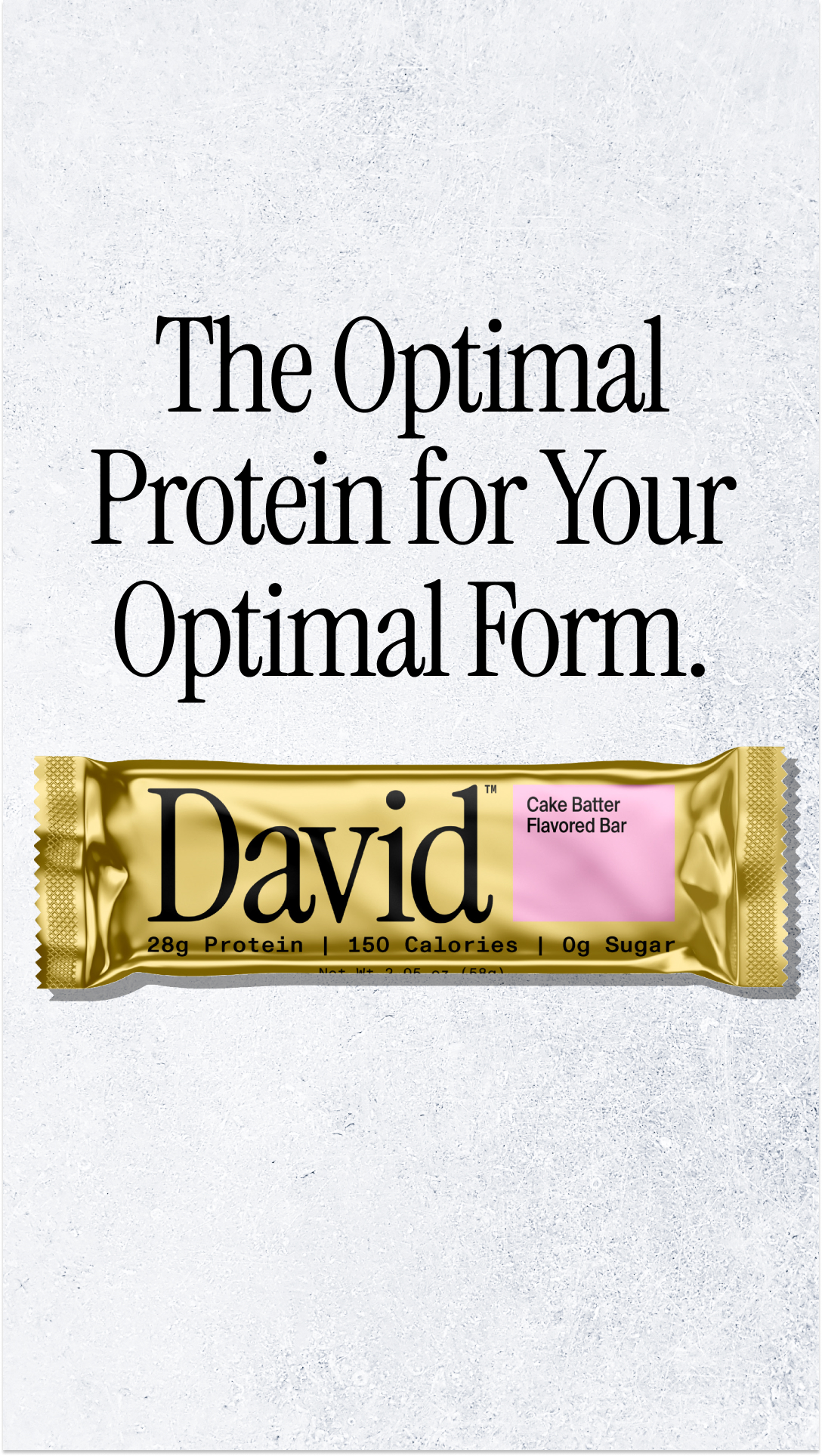 David Protein Facebook ad