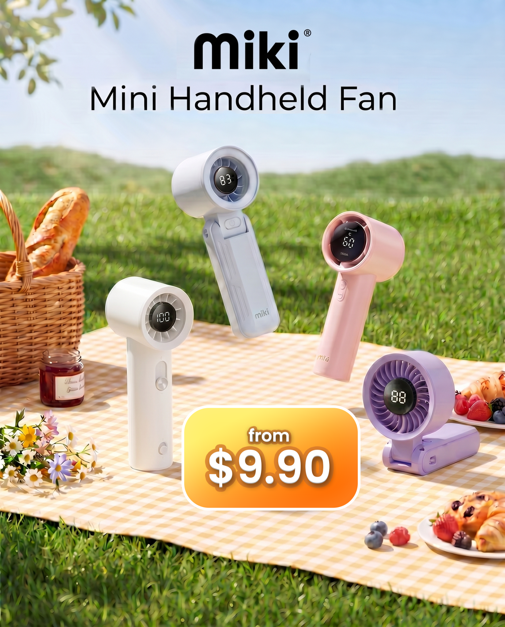 Miki Singapore Facebook ad: Miki Portable Fans