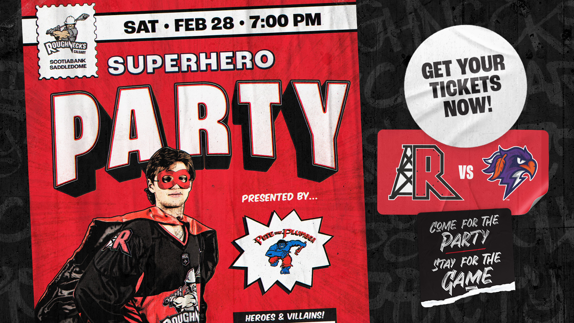 Calgary Roughnecks Facebook ad from Feb 16, 2026