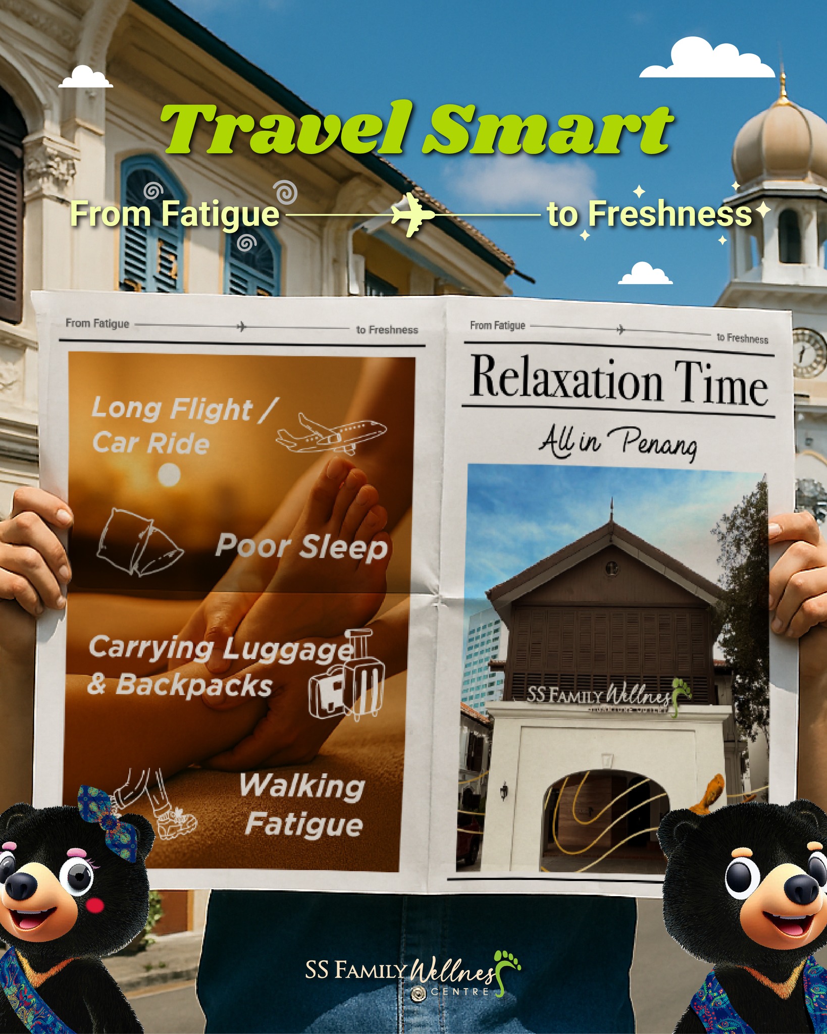 Ss Family Wellness Centre Facebook ad: Every journey is more enjoyable when your body…
