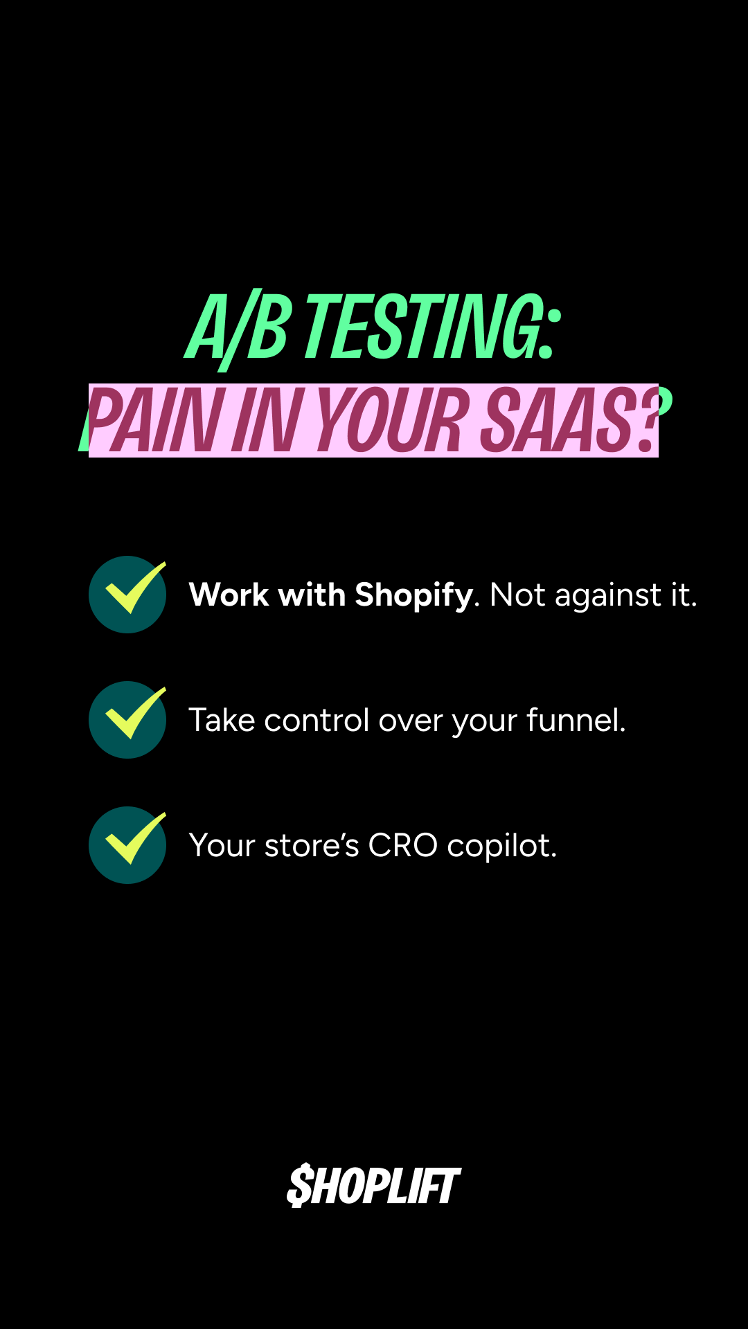 Shoplift Facebook ad