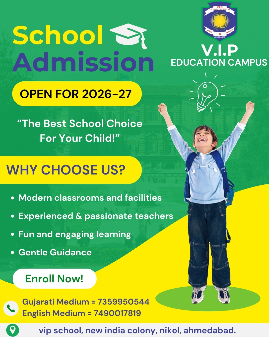 VIP EDUCATION CAMPUS Facebook ad