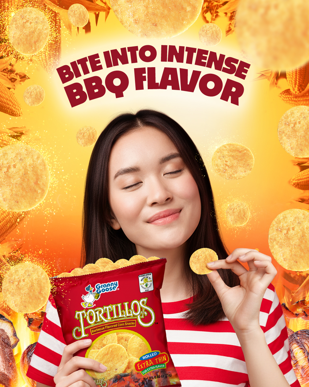 Granny Goose Facebook ad: Good vibes start with bold flavor.