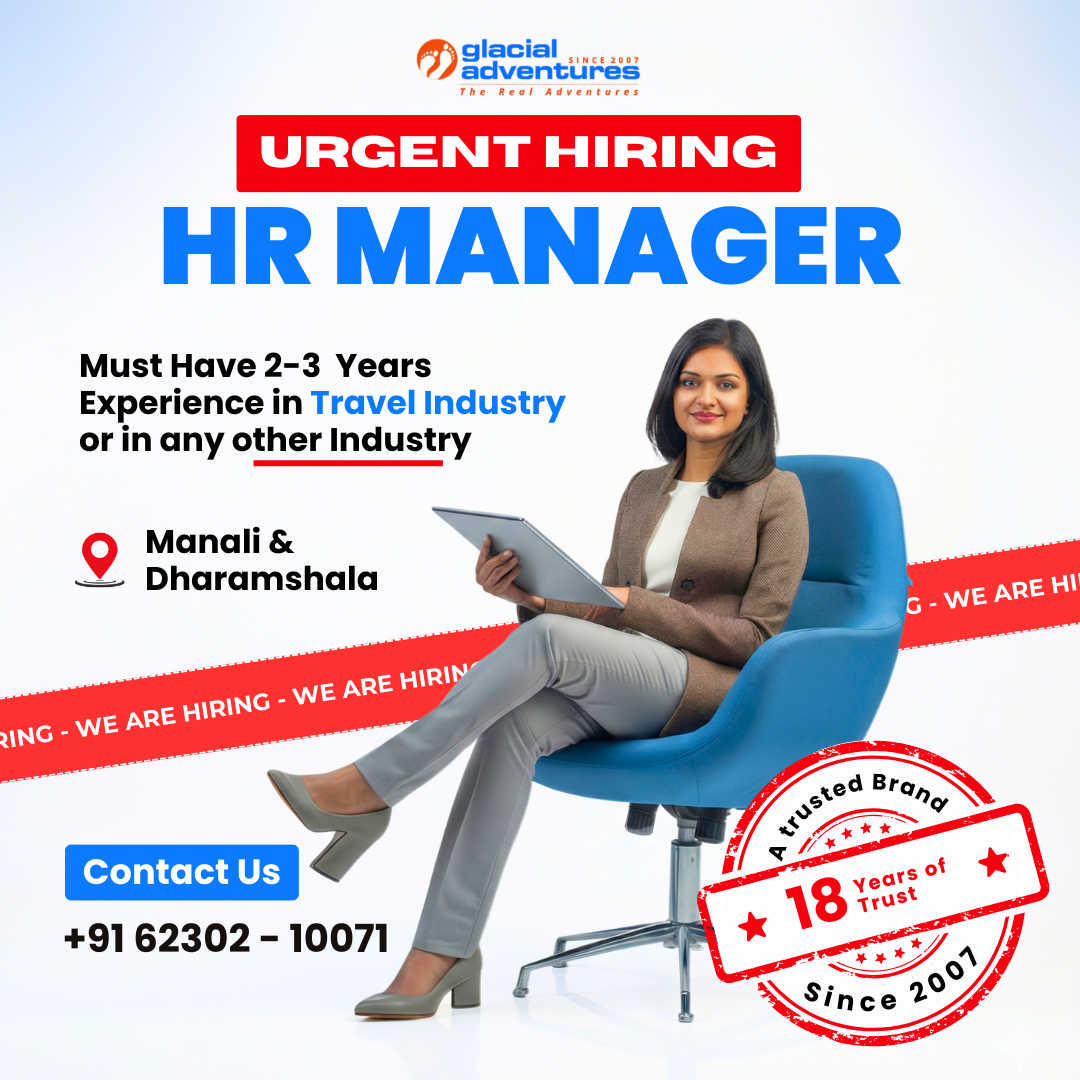 Glacial Adventures Pvt. Ltd. Facebook ad: Hiring HR Manager, Apply Now